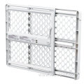 Plastic Pet Gate For Pets Light Gray Fence